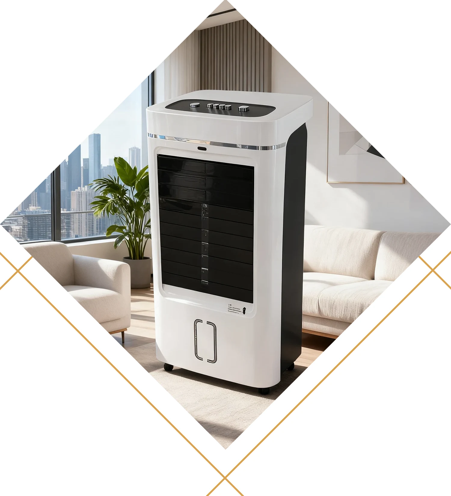 Luftkølende blæser